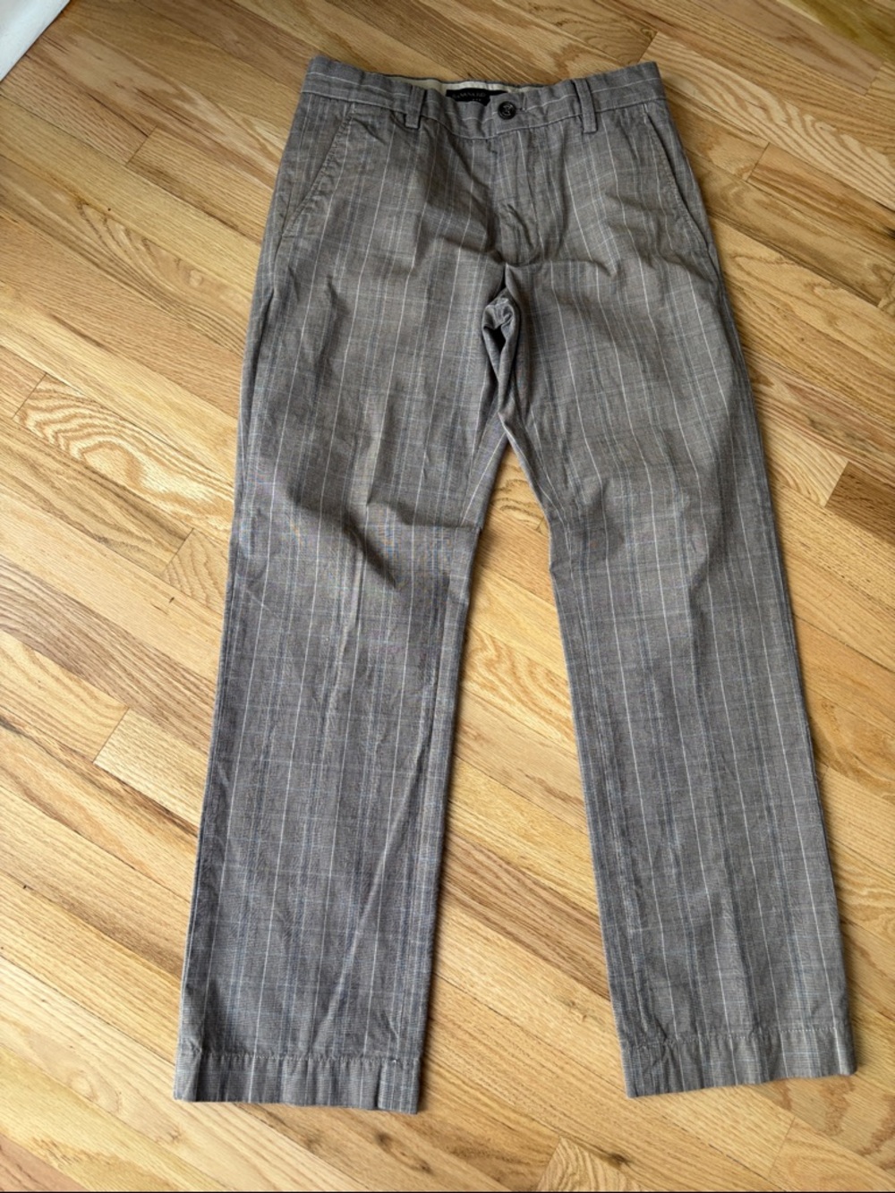 Banana Republic Brown Pinstripe Dress Pants